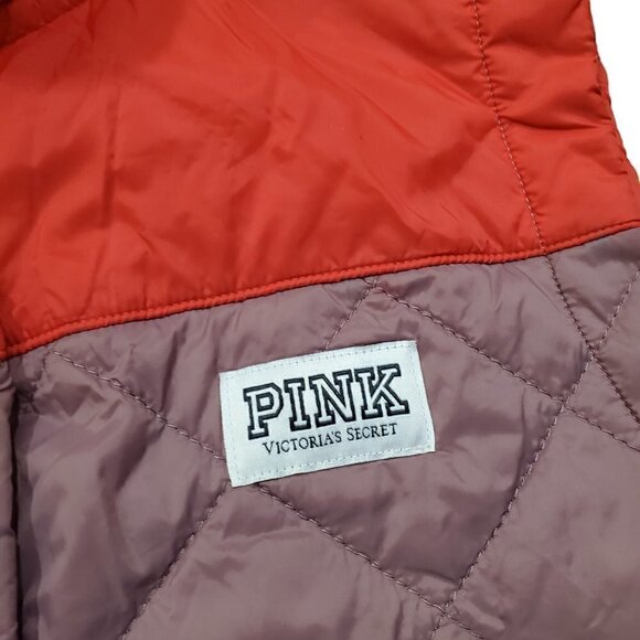 PINK Victoria's Secret Red and Purple Quilted Vest - Picture 4 of 9